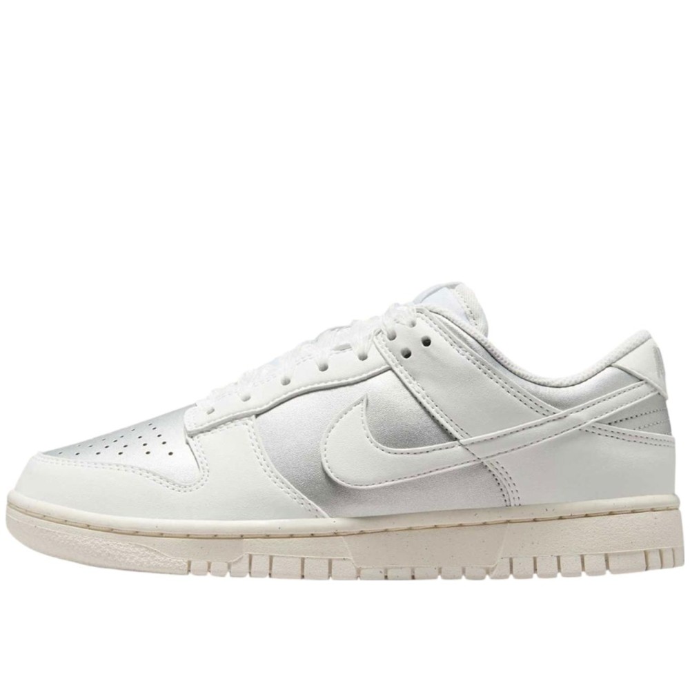 Dunk Low Next Nature Sheer Lace Metallic Platinum Women