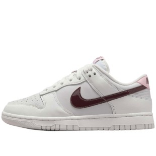Dunk Low Women White Red Pink