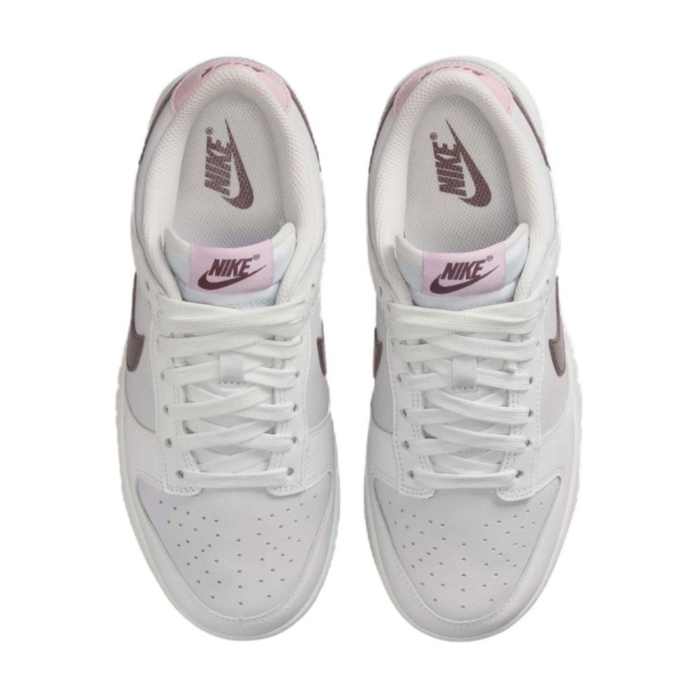 Dunk Low Women White Red Pink