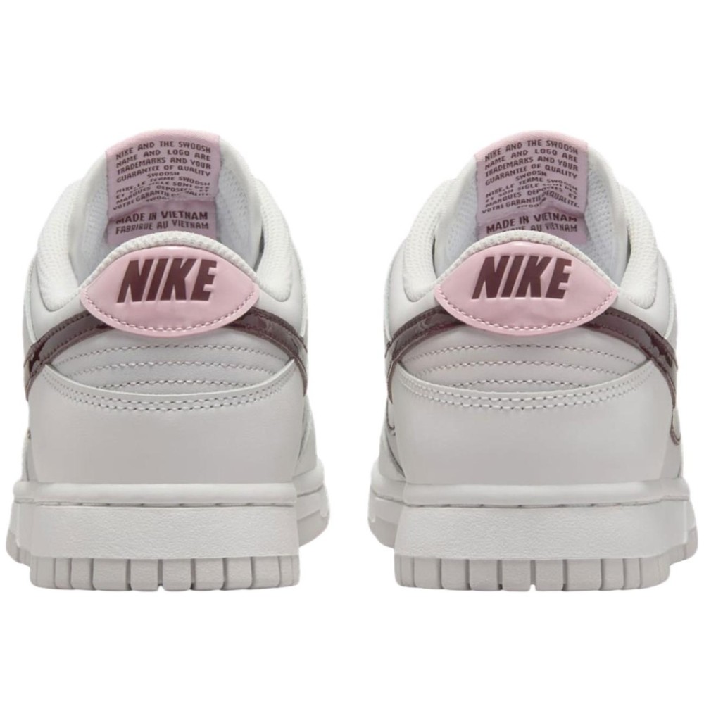 Dunk Low Women White Red Pink