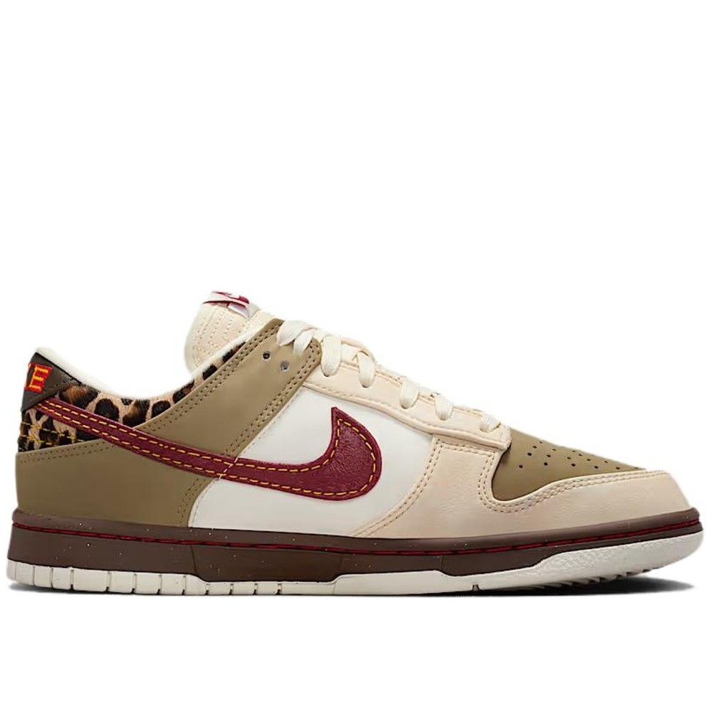 Dunk Low Women Beige Red