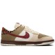 Dunk Low Women Beige Red
