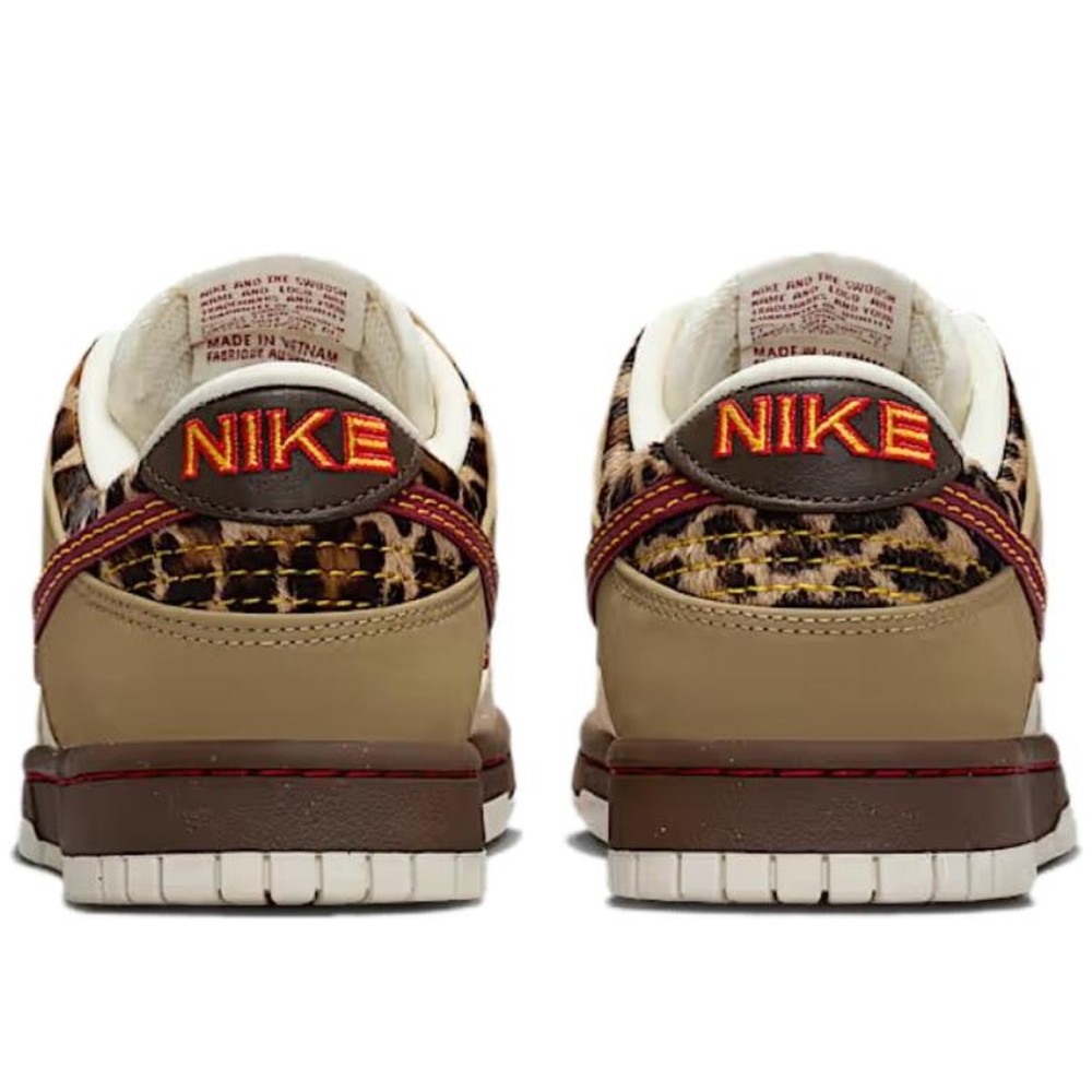 Dunk Low Women Beige Red