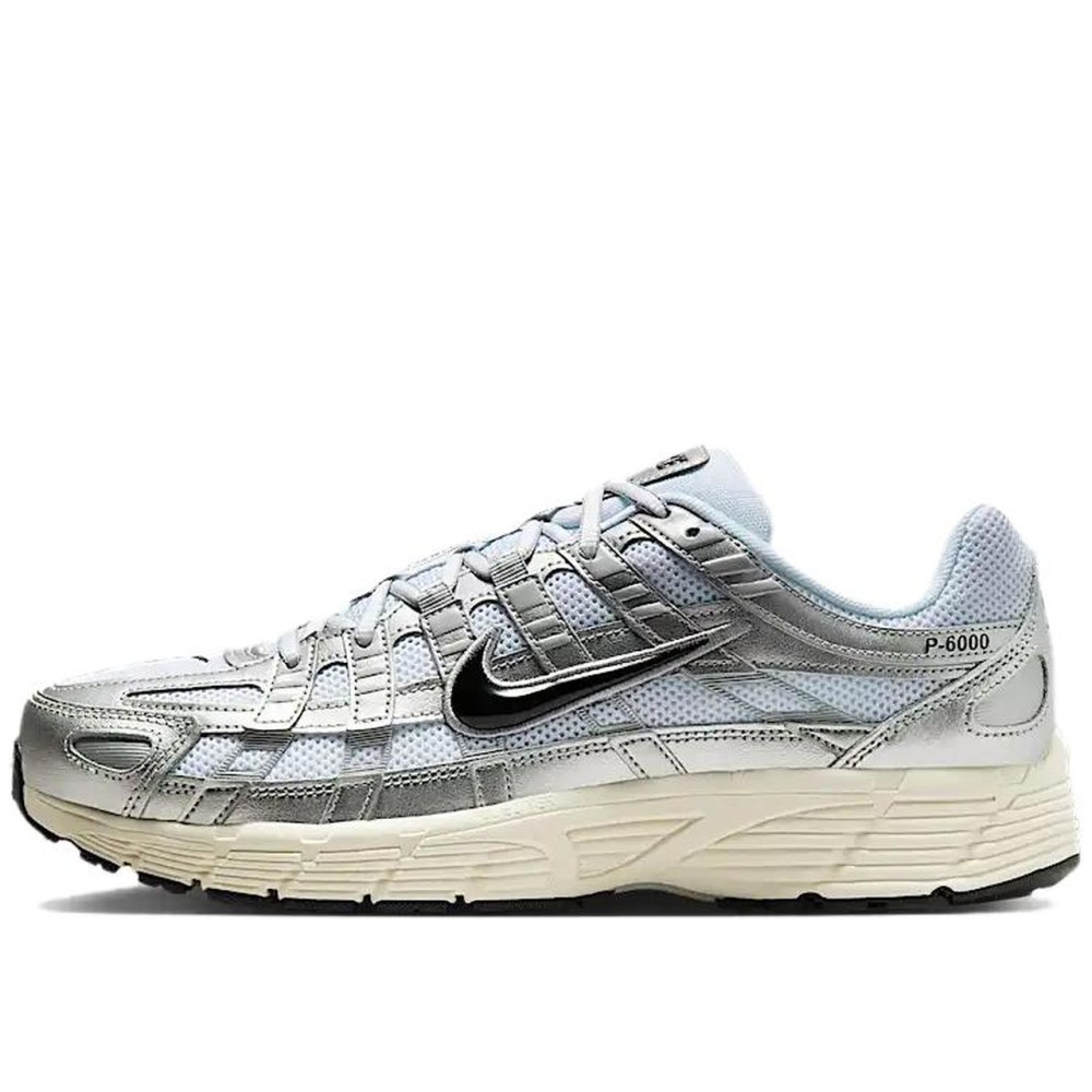 P 6000 White Metallic Silver Flat Silver Black