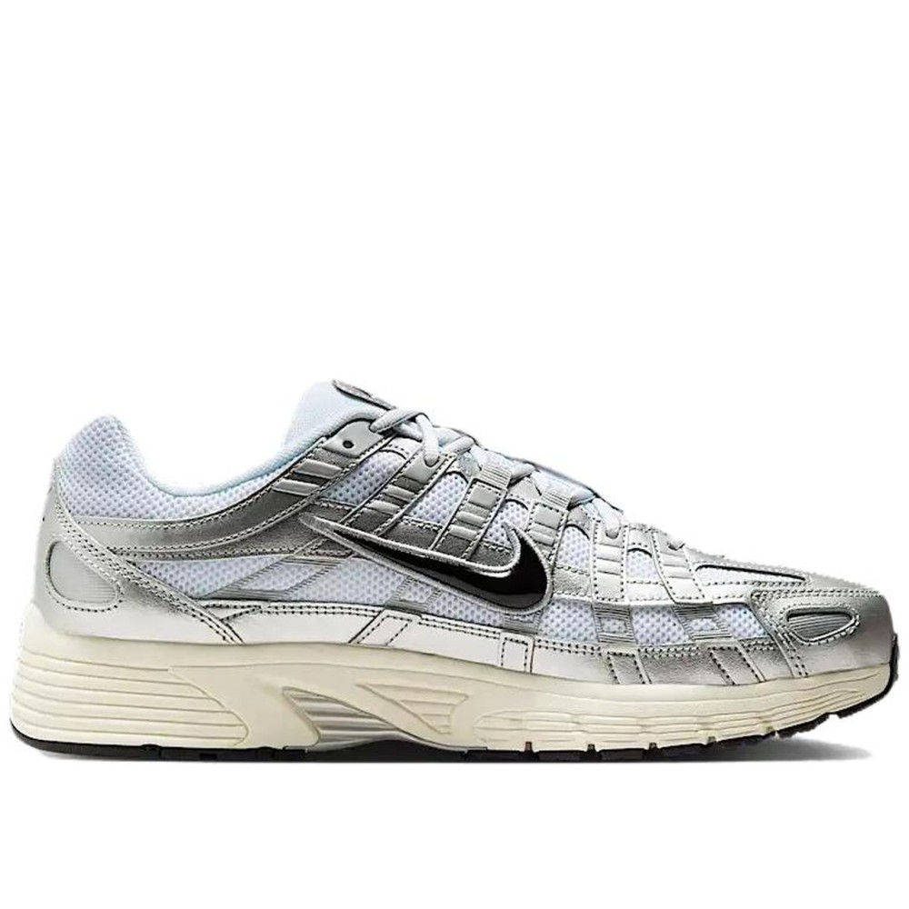 P 6000 White Metallic Silver Flat Silver Black