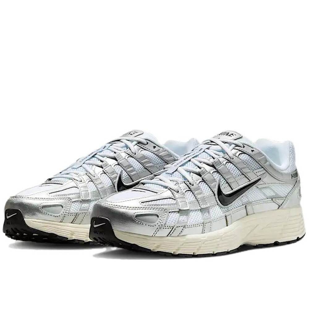 P 6000 White Metallic Silver Flat Silver Black
