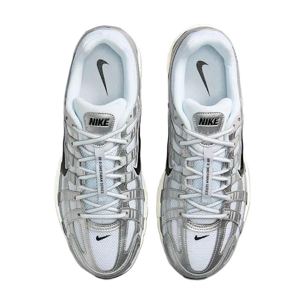 P 6000 White Metallic Silver Flat Silver Black