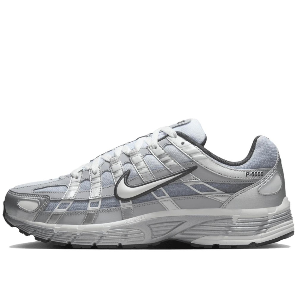 P 6000 Low Casual Running Men S Silver Gray