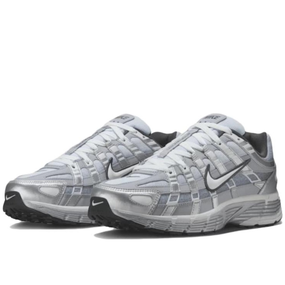 P 6000 Low Casual Running Men S Silver Gray