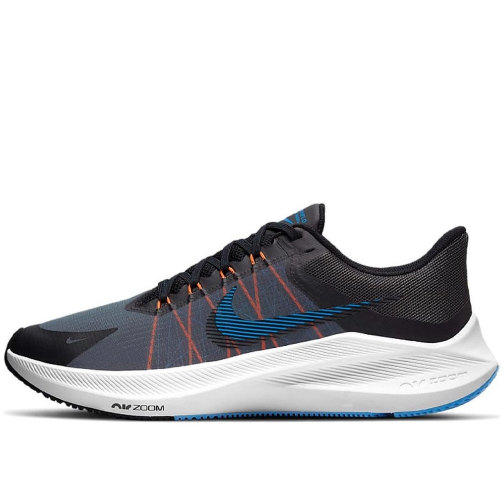 Zoom Winflo 8 Running Men Low Black Gray Blue