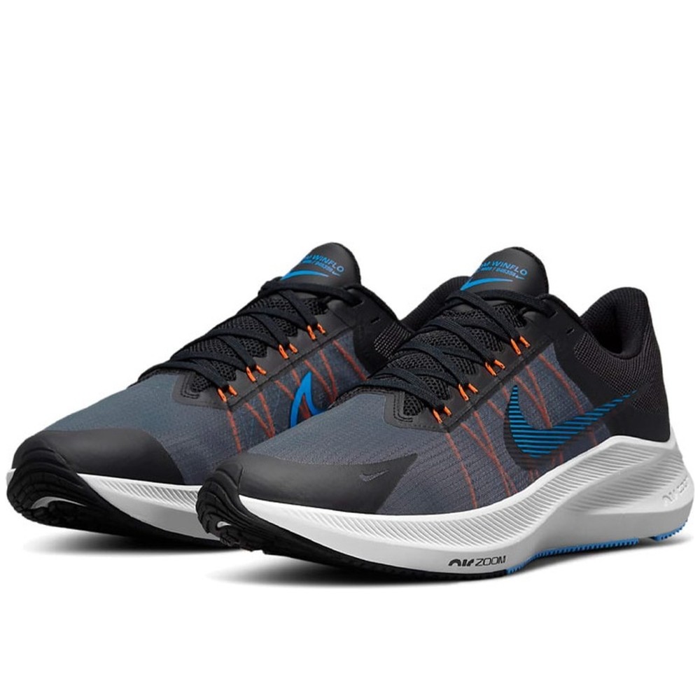 Zoom Winflo 8 Running Men Low Black Gray Blue
