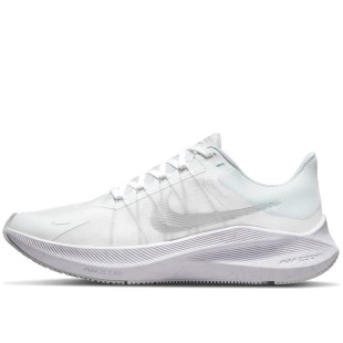 Zoom Winflo 8 White Metallic Silver Women