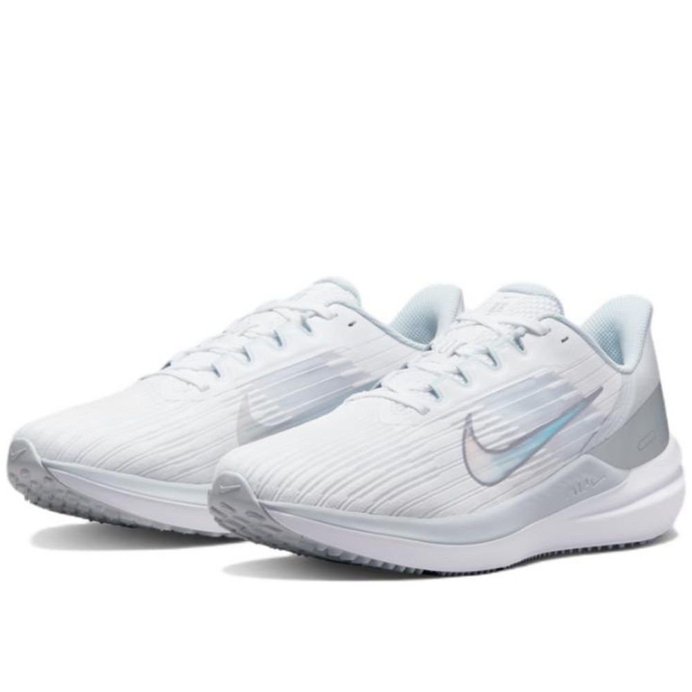 Air Winflo 9 White Metallic Silver Women
