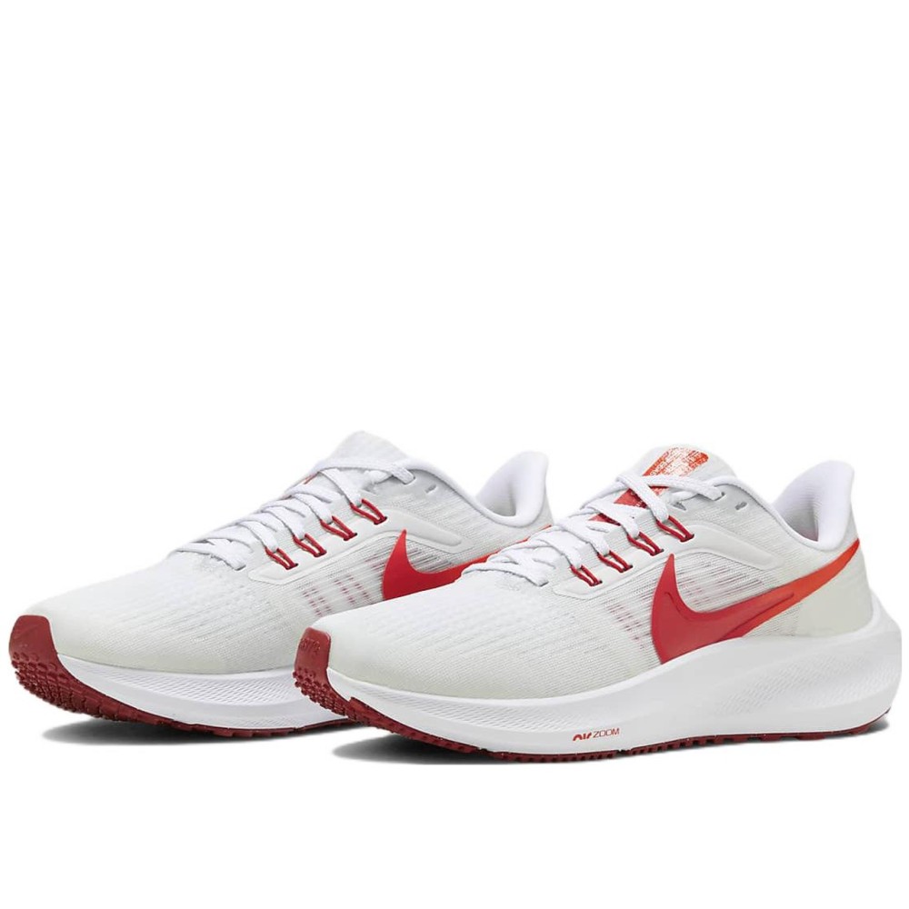 Air Zoom Pegasus 39 Premium White University Red Women