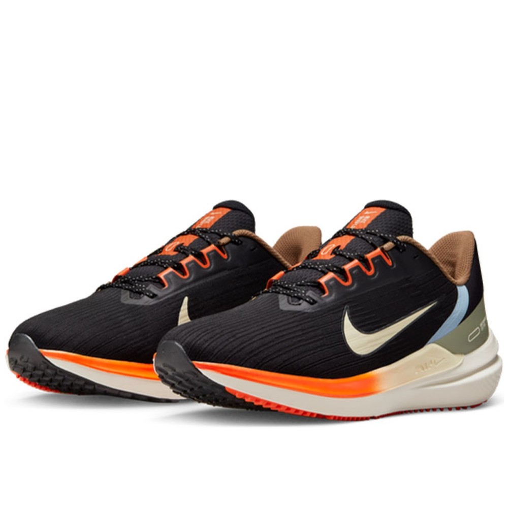 Air Winflo 9 Black Green Safety Orange