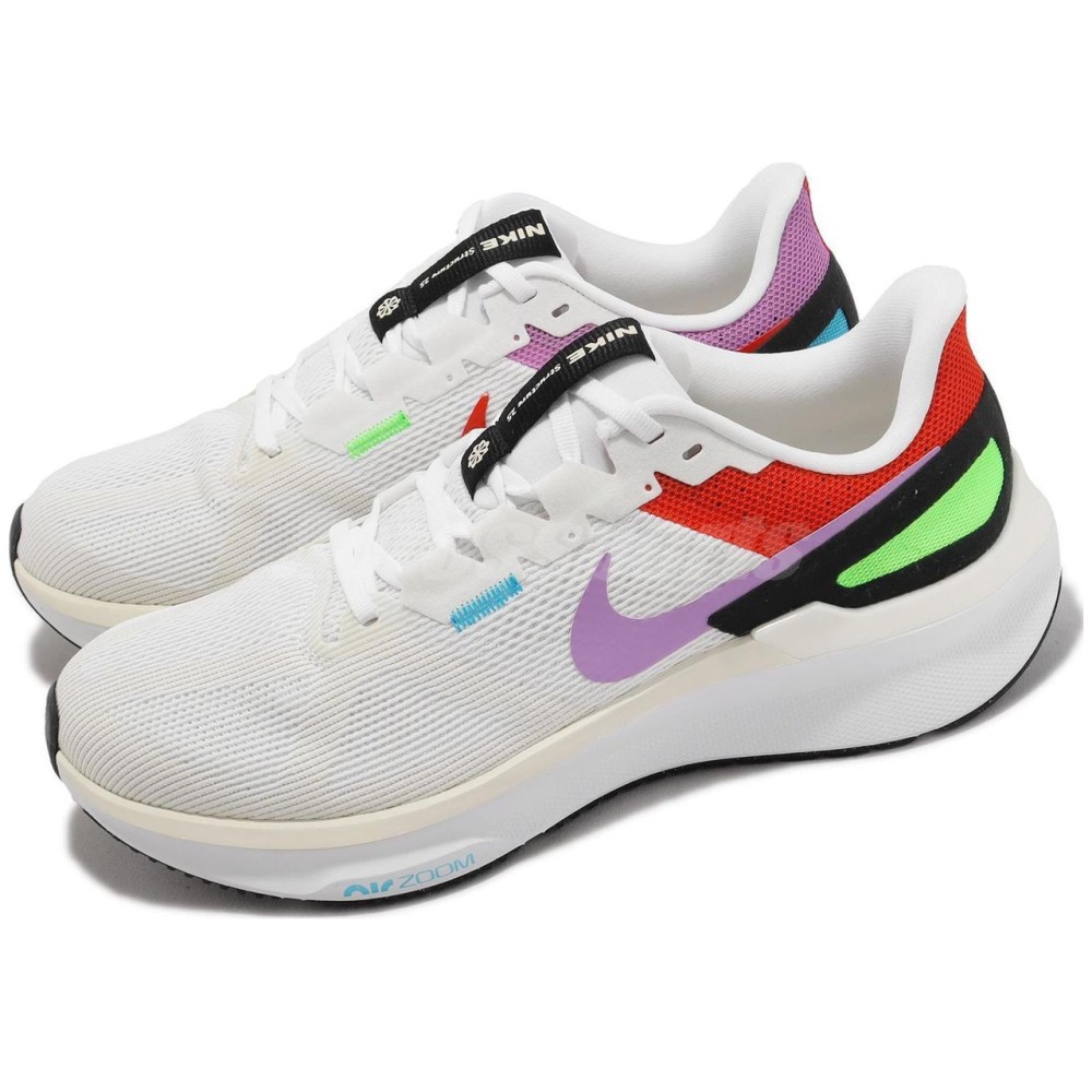 Air Zoom Structure 25 Se White Purple Red