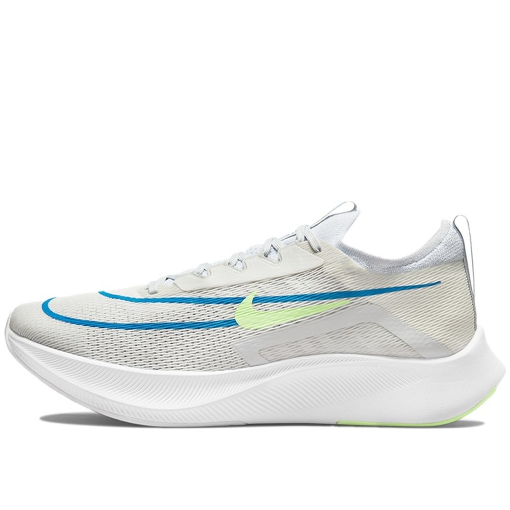 Zoom Fly 4 White Imperial Blue Lime Glow