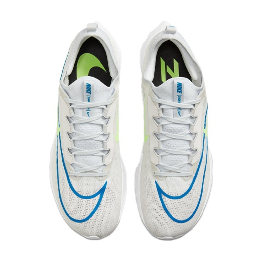 Zoom Fly 4 White Imperial Blue Lime Glow