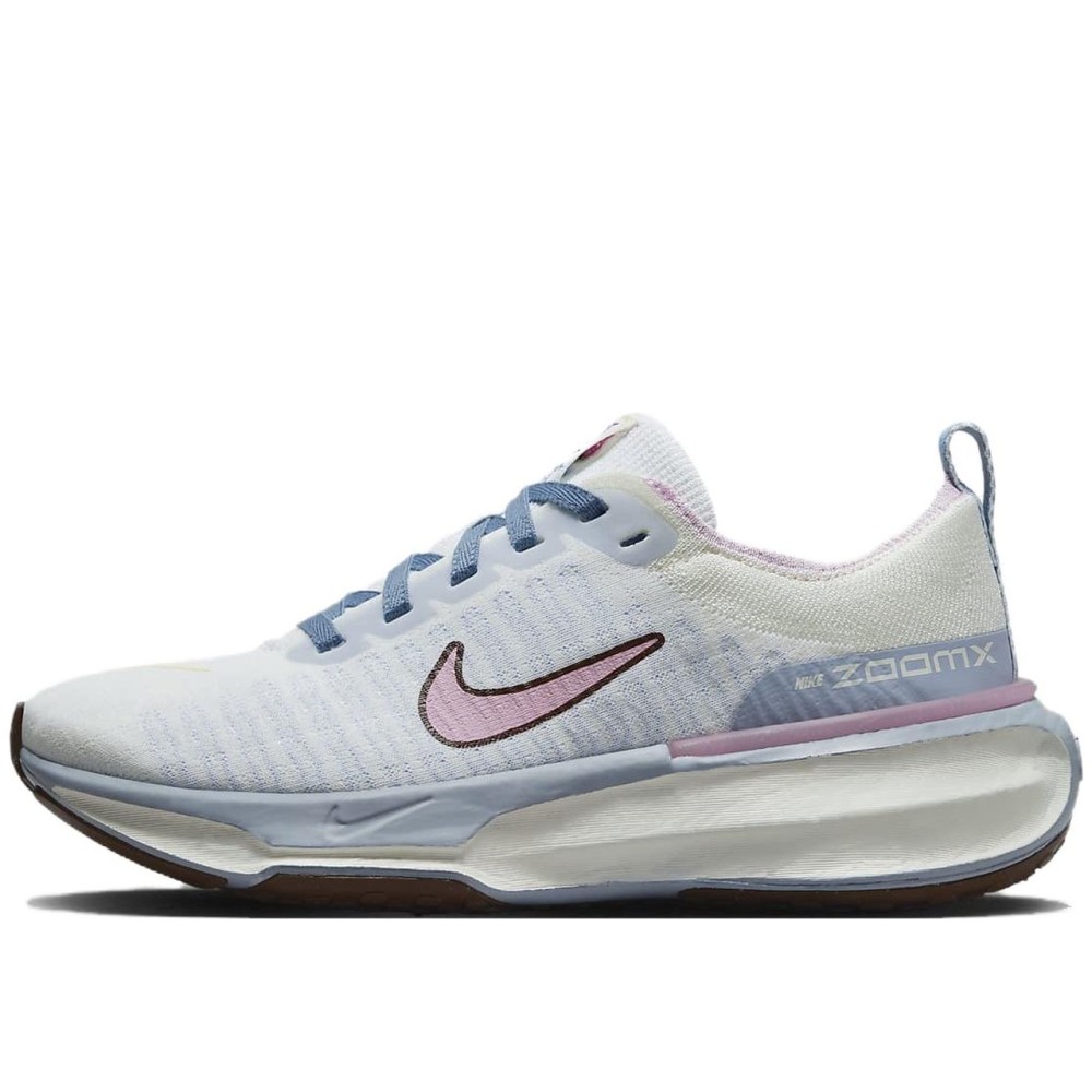 Zoomx Invincible Run 3 Blue Whisper Medium Soft Pink Women
