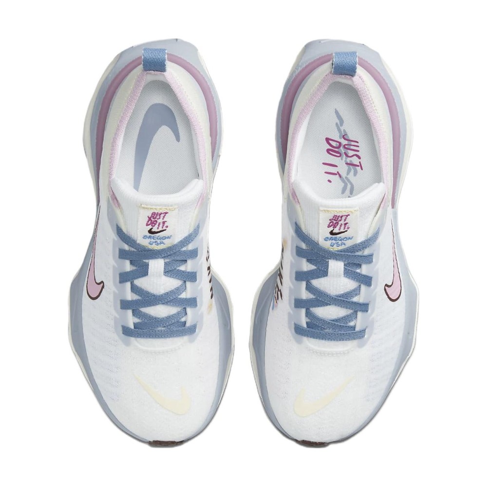 Zoomx Invincible Run 3 Blue Whisper Medium Soft Pink Women
