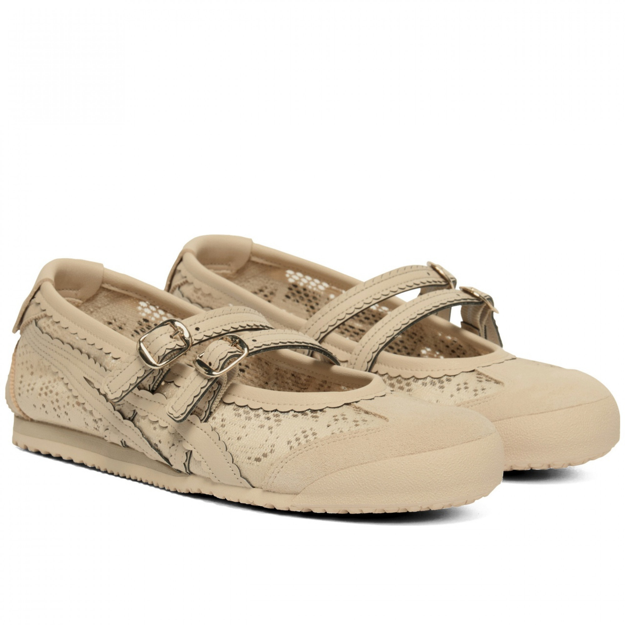 Mexico 66 Tgrs Fabric Mary Jane Shoes Women S Beige