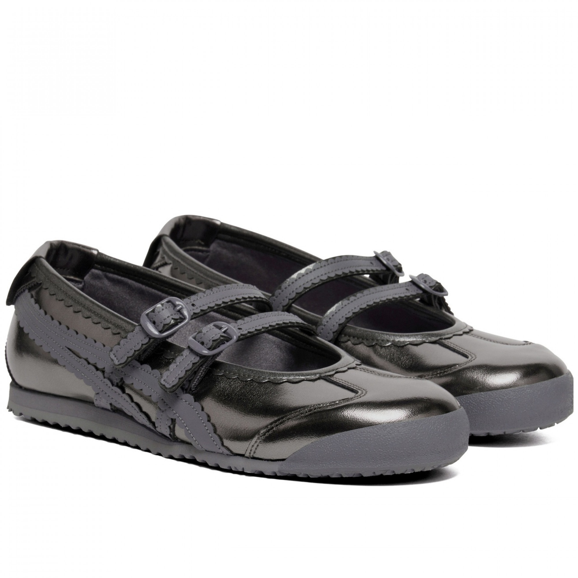 Mexico 66 Flat Mary Jane Shoes Women S Silver Gray
