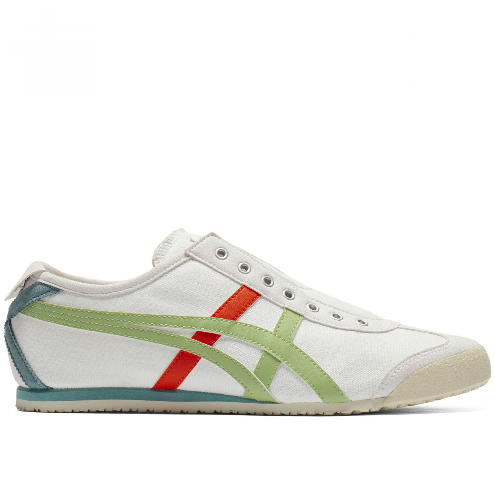 Mexico 66 Slip On White Jade Orange
