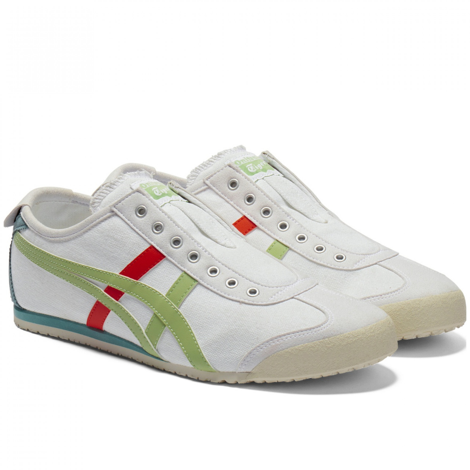Mexico 66 Slip On White Jade Orange