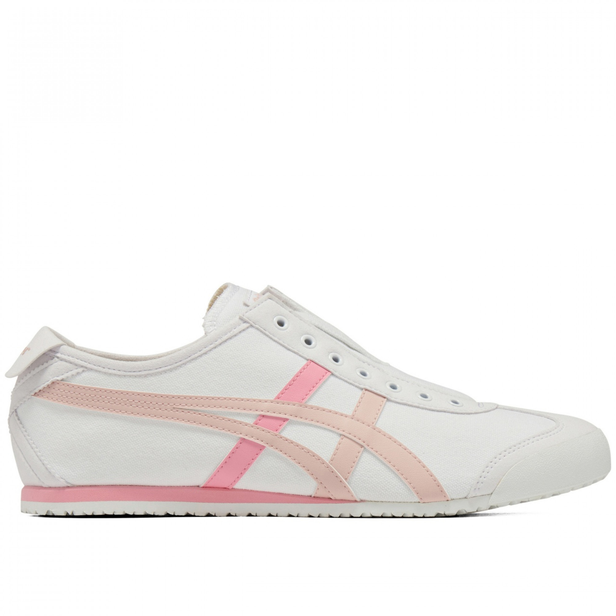 Mexico 66 Slip On Casual Shoes Low Top White Pink