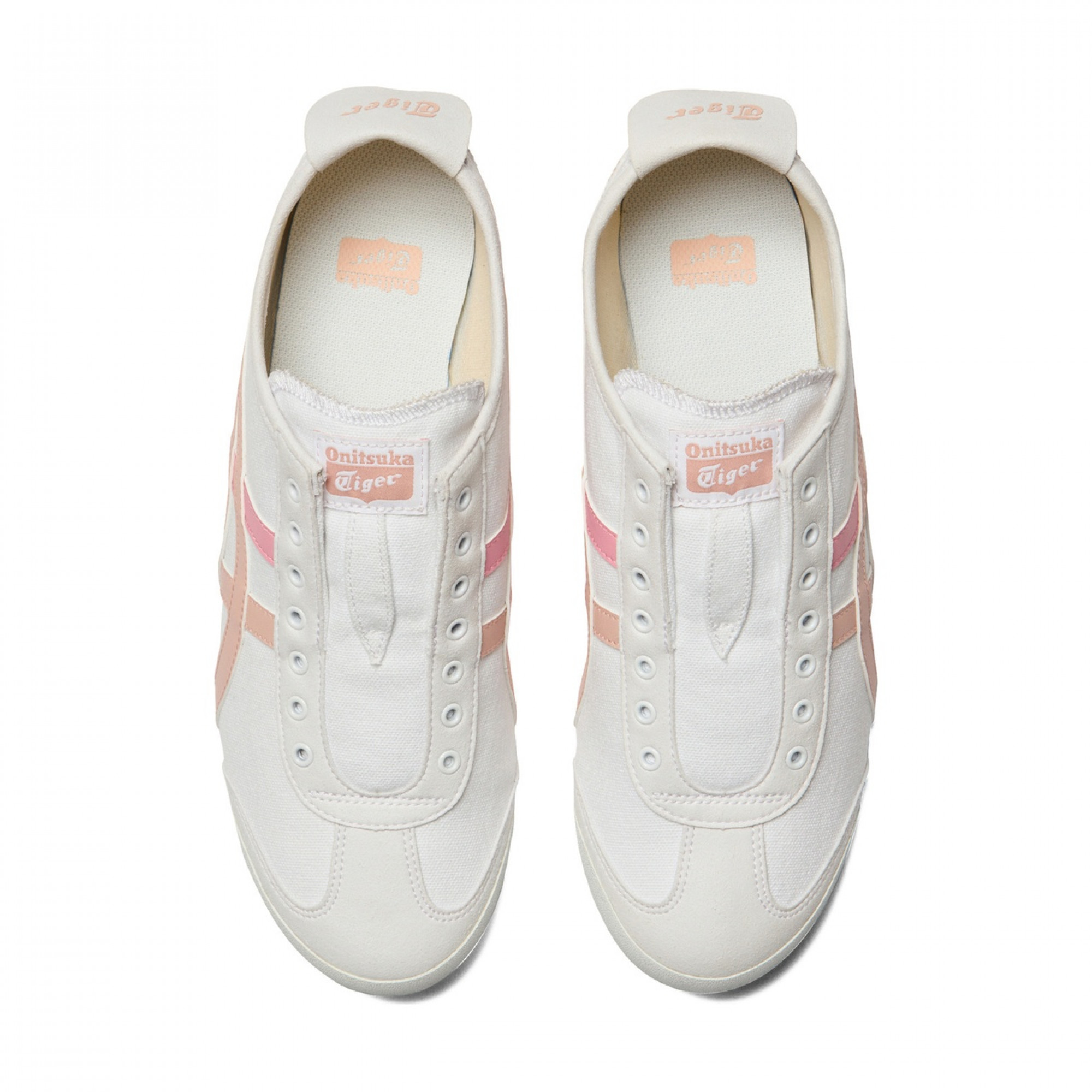 Mexico 66 Slip On Casual Shoes Low Top White Pink