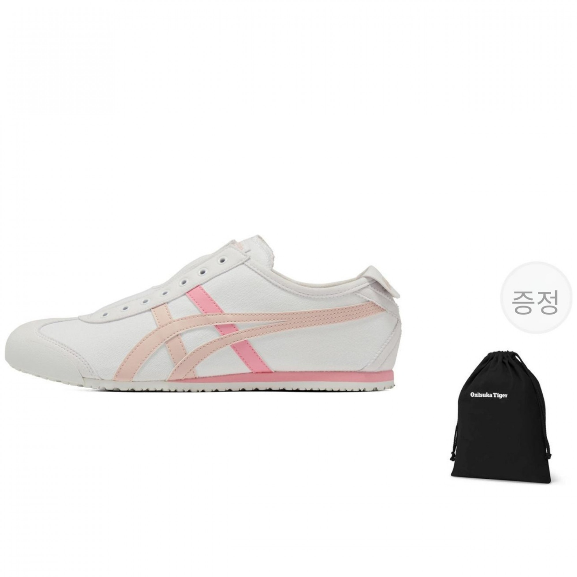 Mexico 66 Slip On Casual Shoes Low Top White Pink