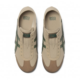 Mexico 66 Casual Shoes Beige Fabric Flat Green Low Top Moderate Round Tip Slip On 1183a437 253