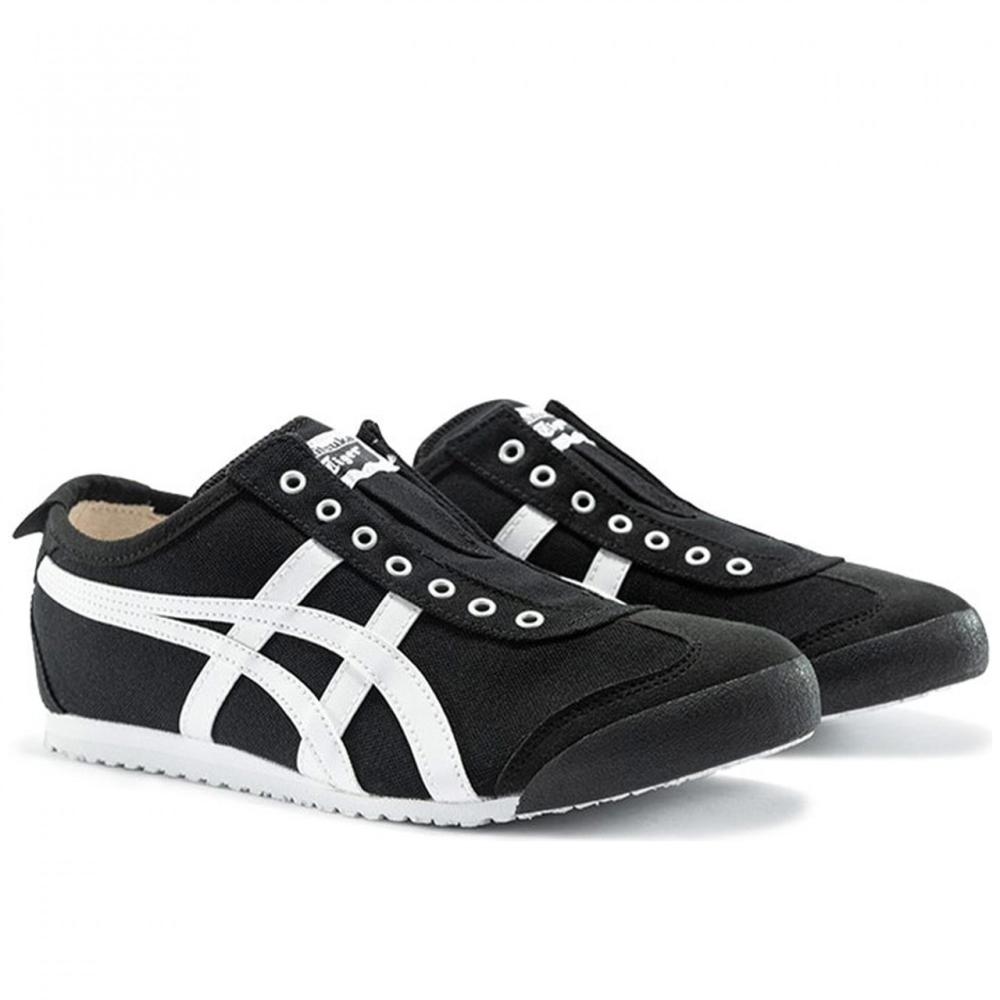 Mexico 66 Slip On Black White