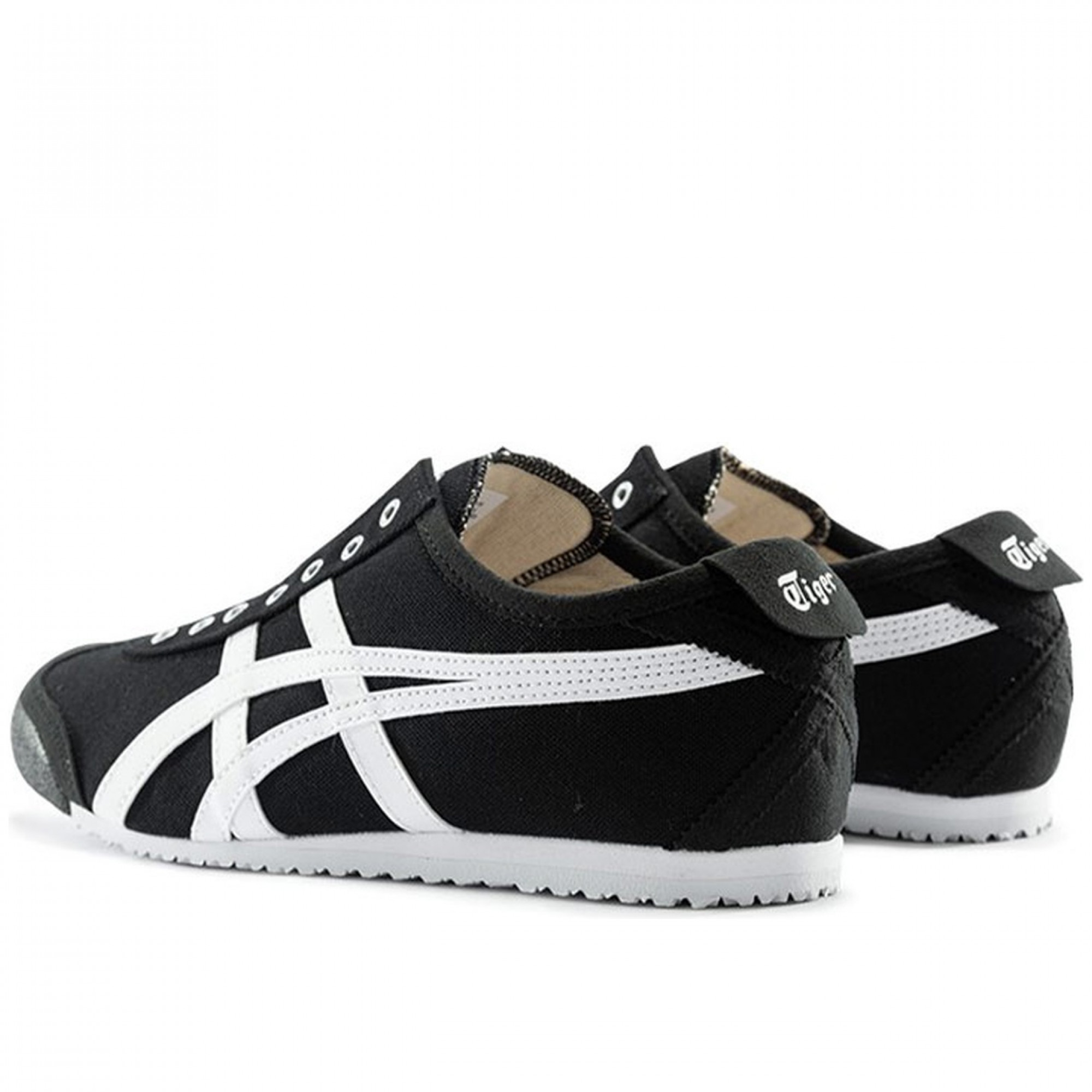 Mexico 66 Slip On Black White