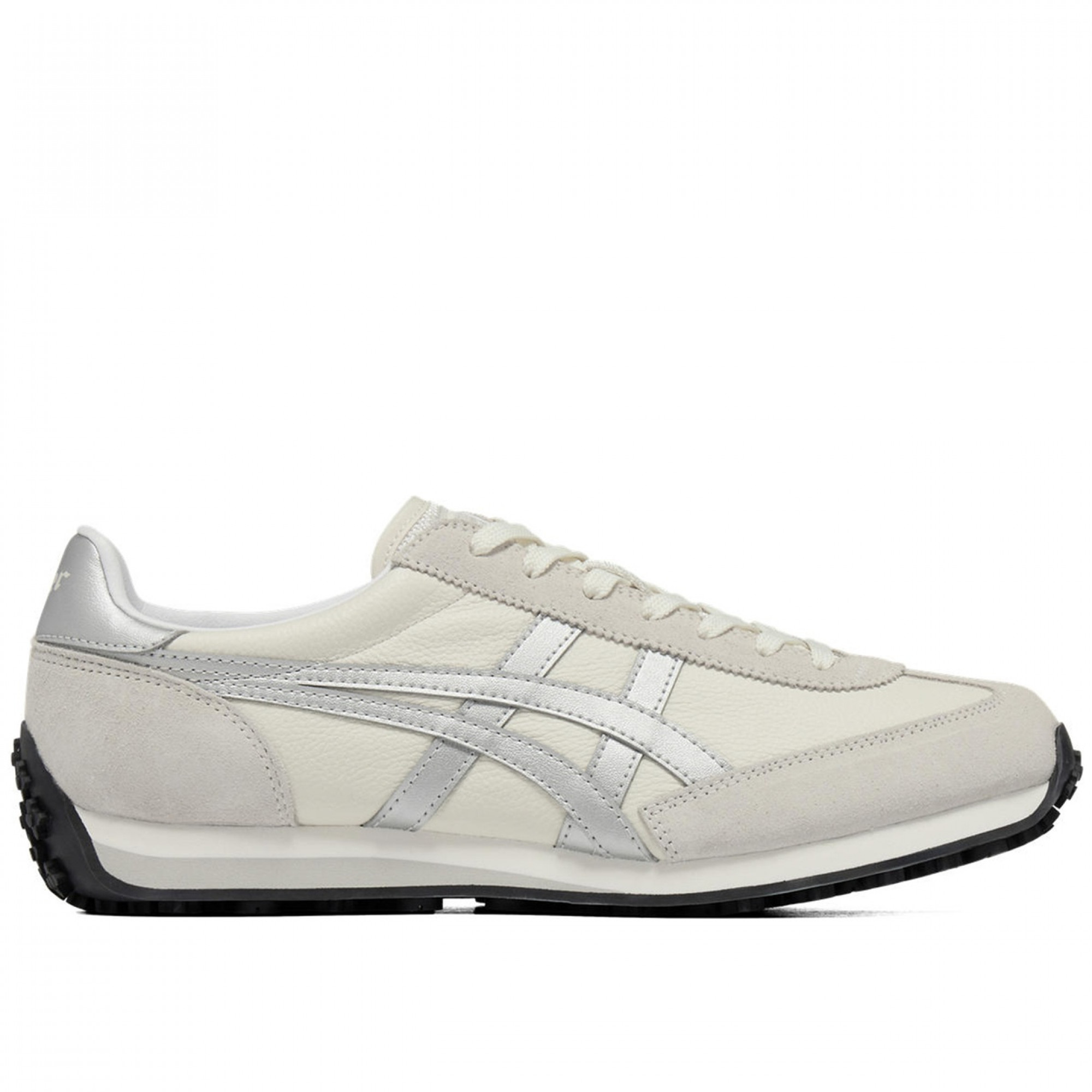 Edr 78 Casual Shoes Beige Cow Leather Flat Lace Up Low Top Moderate Round Tip Silver 1183b411 104