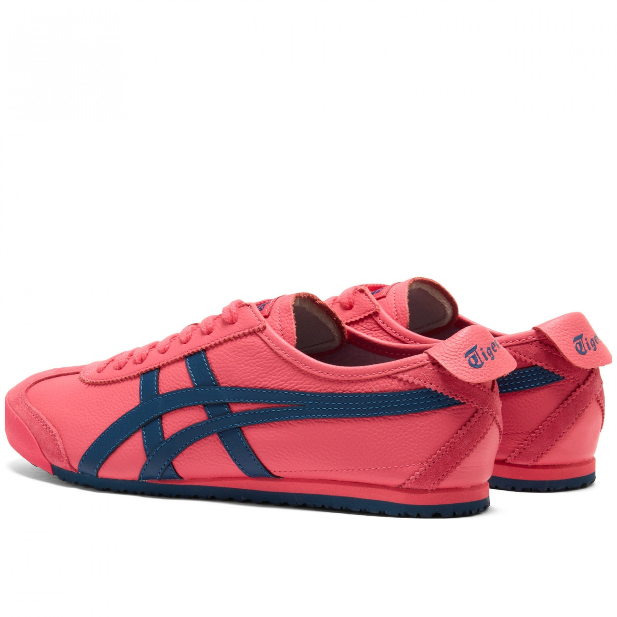 Mexico 66 Leather Pink Cameo Mako Blue