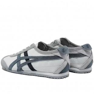 Mexico 66 Casual Shoes Fabric Flat Gray Lace Up Low Top Round Tip Rubber Slip Resistant White 1183c076 300