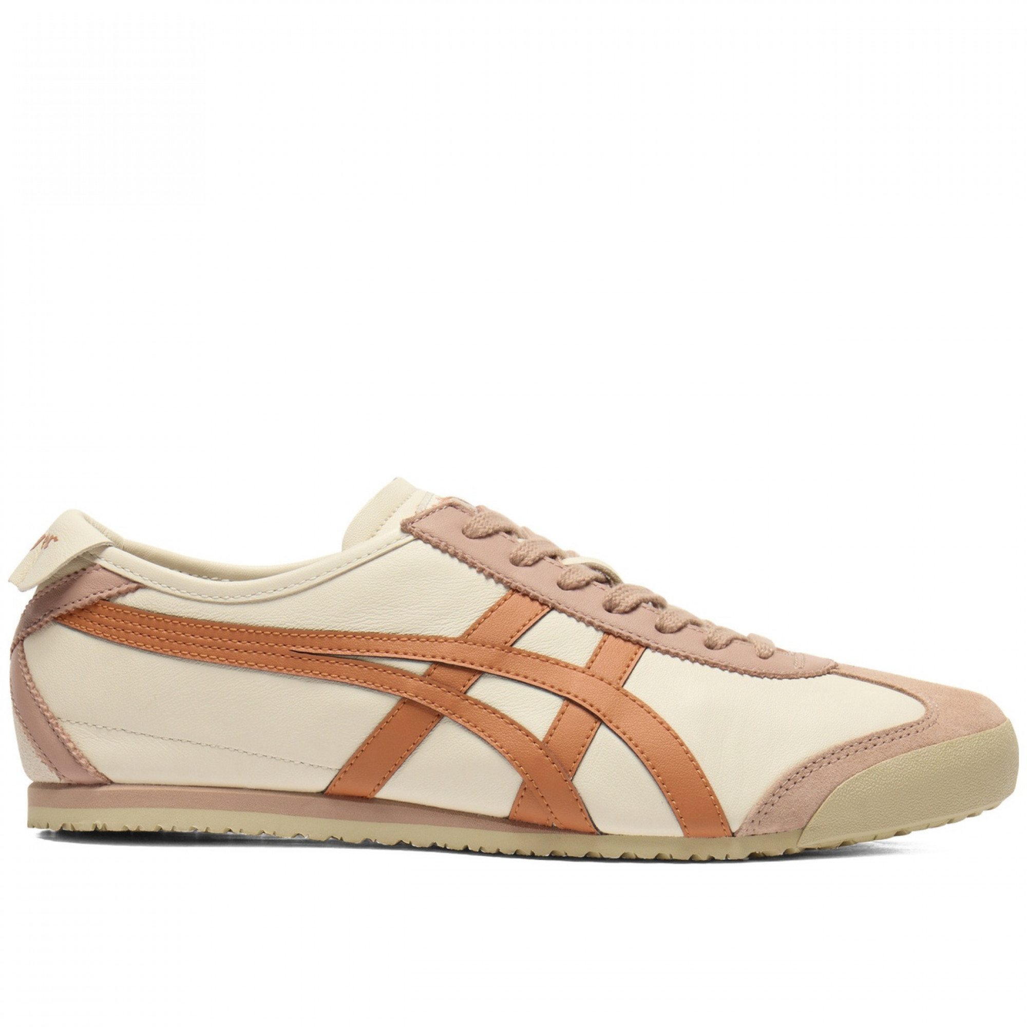 Mexico 66 Breathable Low Top Casual Shoes Beige Orange