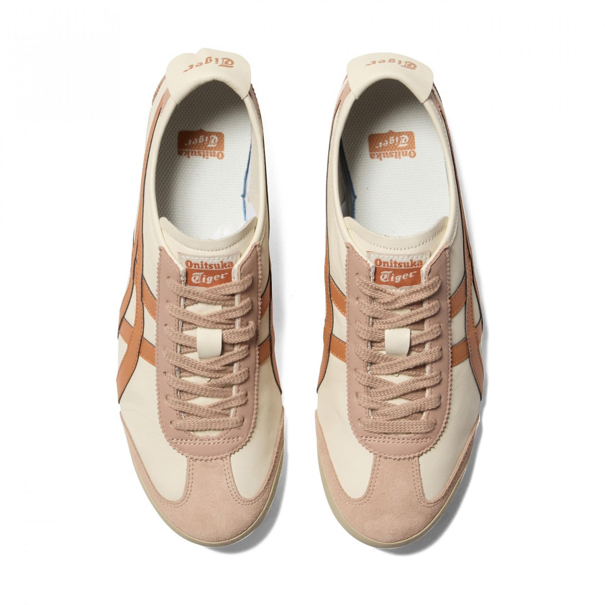 Mexico 66 Breathable Low Top Casual Shoes Beige Orange
