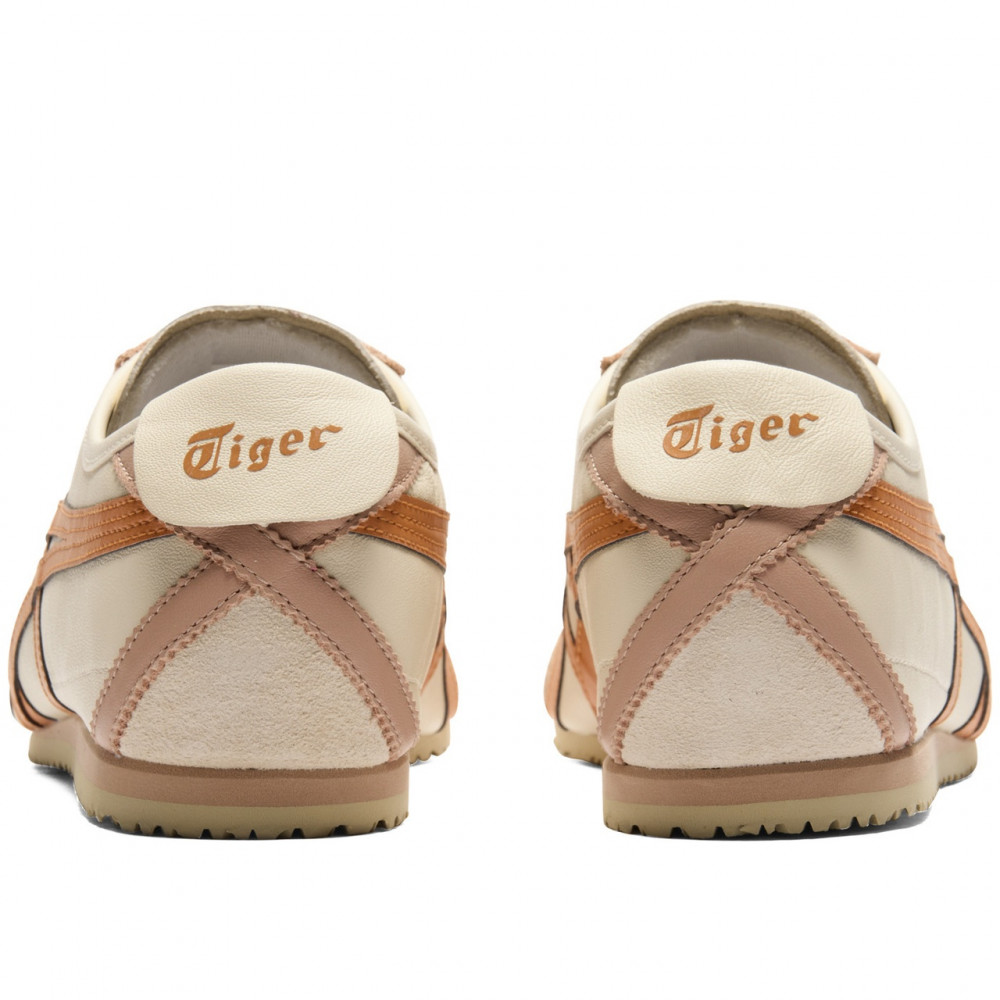 Mexico 66 Breathable Low Top Casual Shoes Beige Orange
