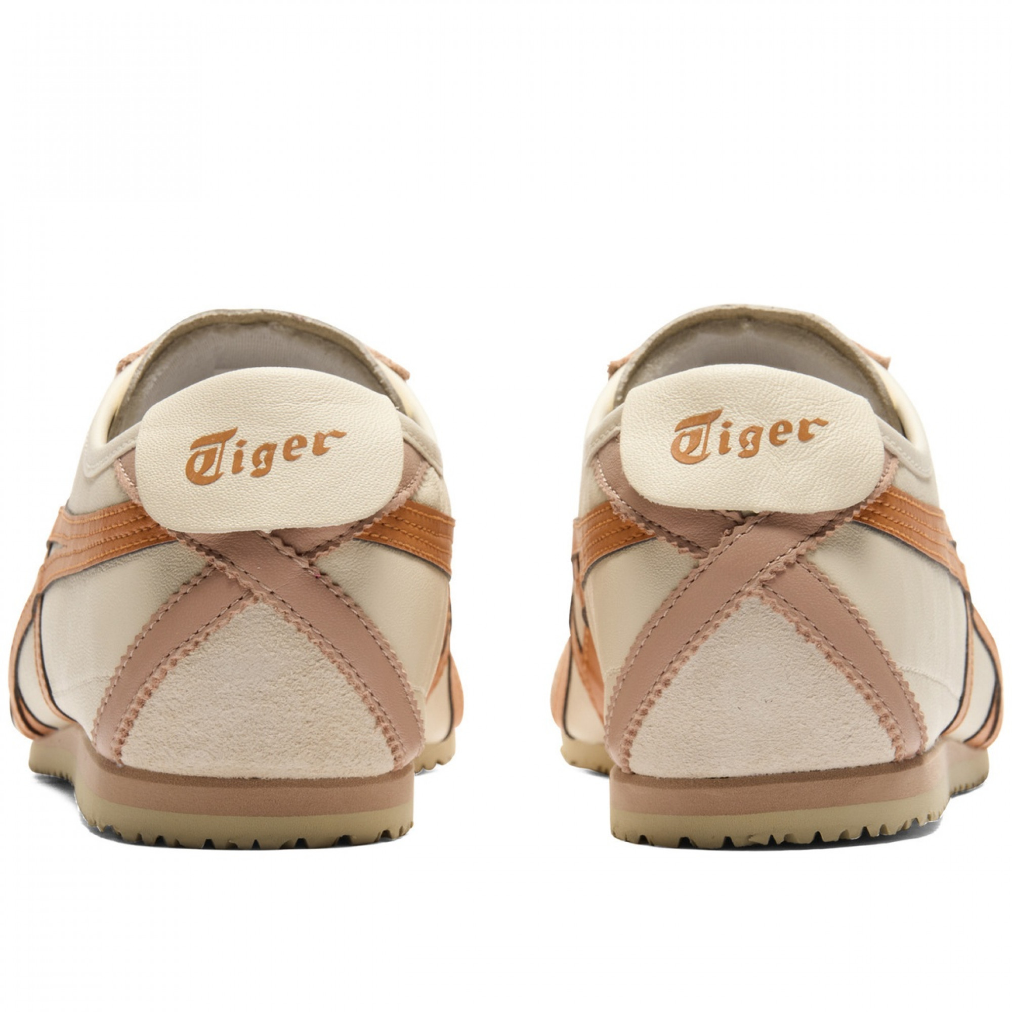 Mexico 66 Breathable Low Top Casual Shoes Beige Orange