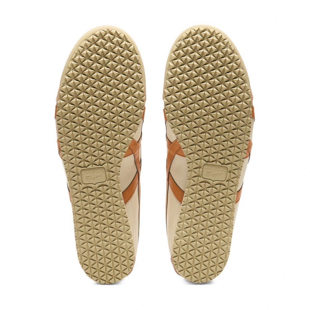 Mexico 66 Breathable Low Top Casual Shoes Beige Orange