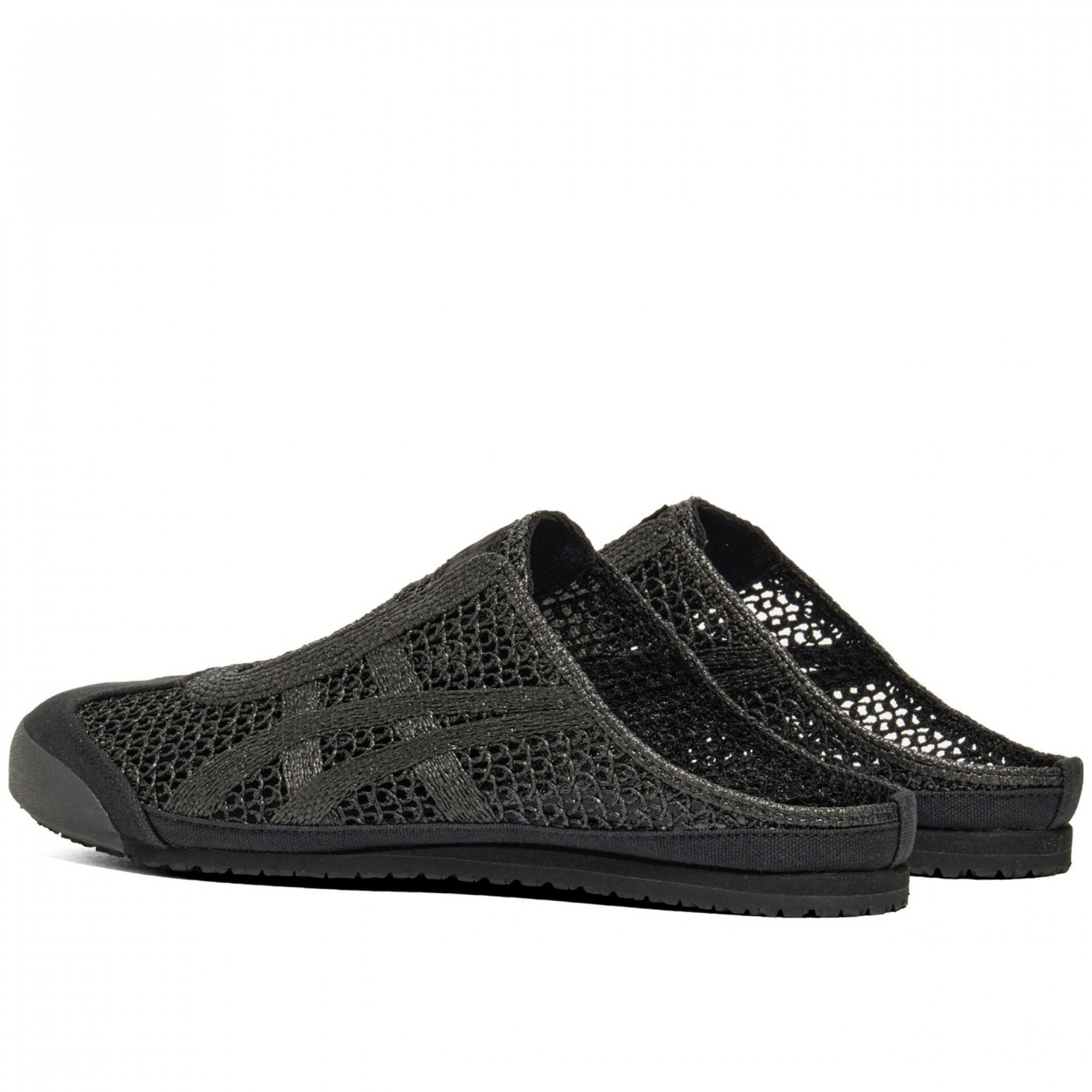 Mexico 66 Closed Toe Slippers Black Closed Toe Fabric Flat Low Heel 3cm No Special Function 1183c123 002