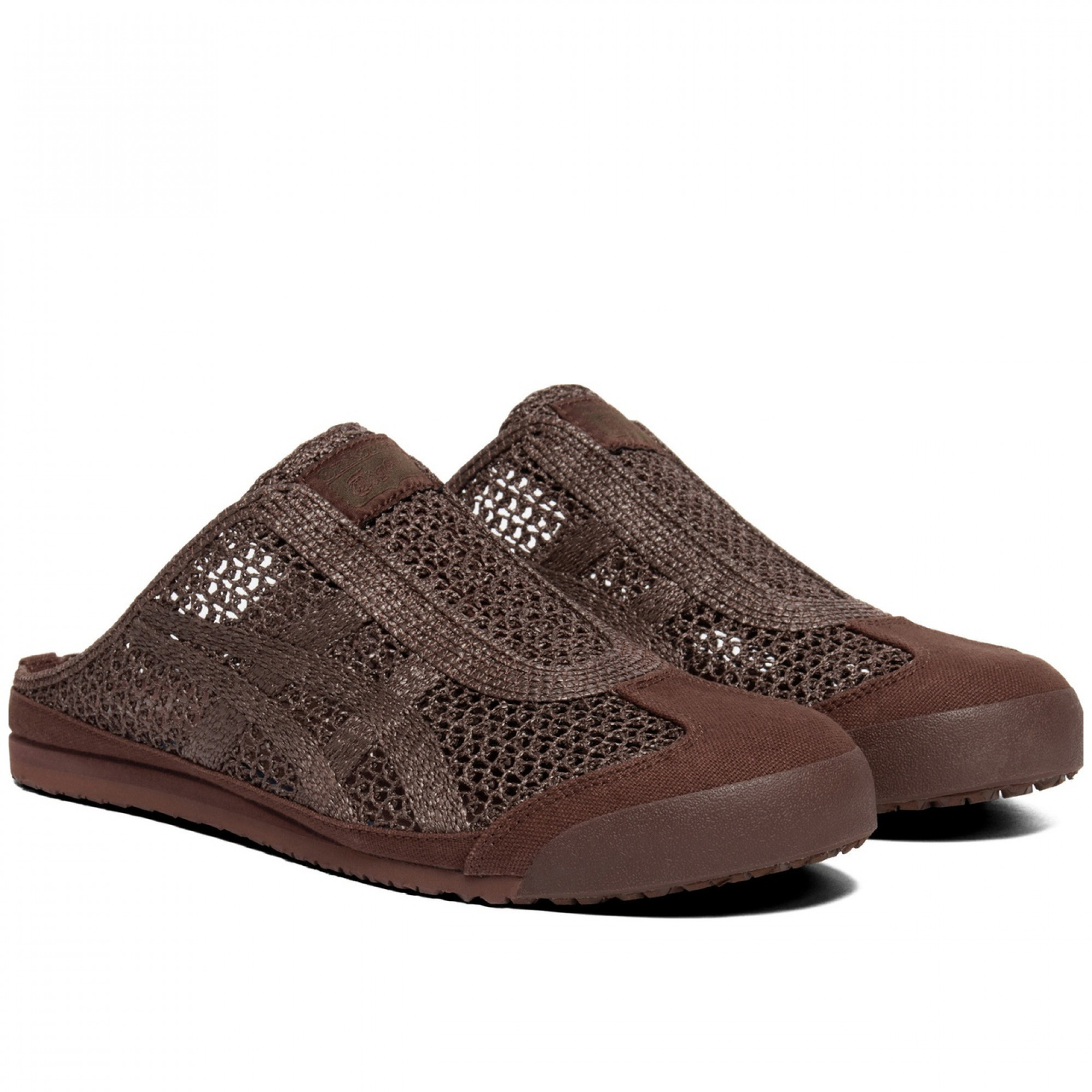 Mexico 66 Closed Toe Slippers Brown Closed Toe Fabric Flat Low Heel 3cm No Special Function 1183c123 202