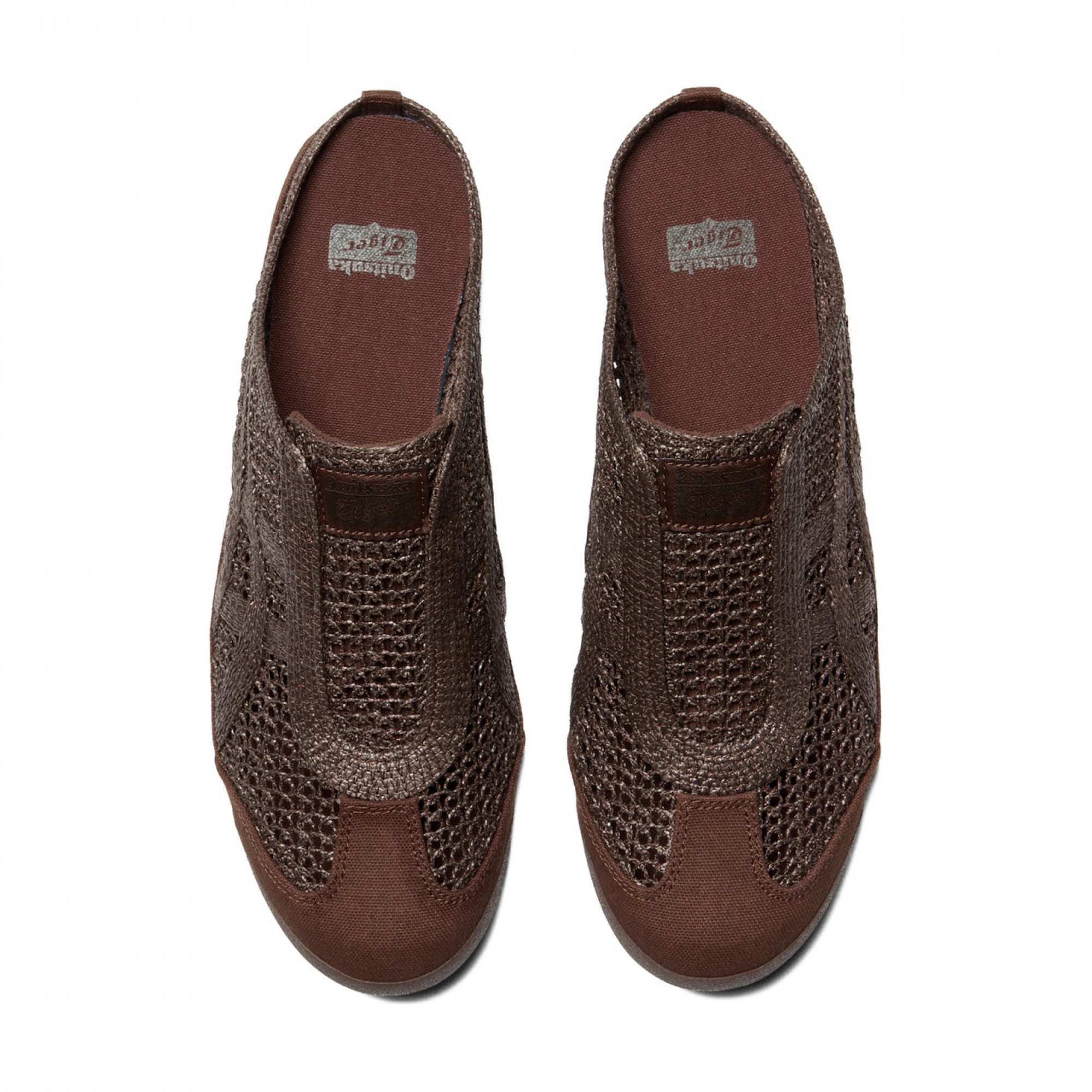 Mexico 66 Closed Toe Slippers Brown Closed Toe Fabric Flat Low Heel 3cm No Special Function 1183c123 202