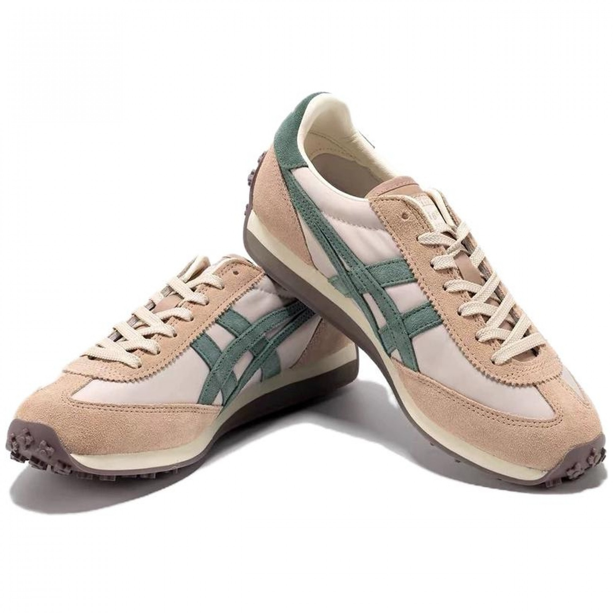 Edr 78 Cushioning Wear Resistant Low Top Casual Shoes Brown Green