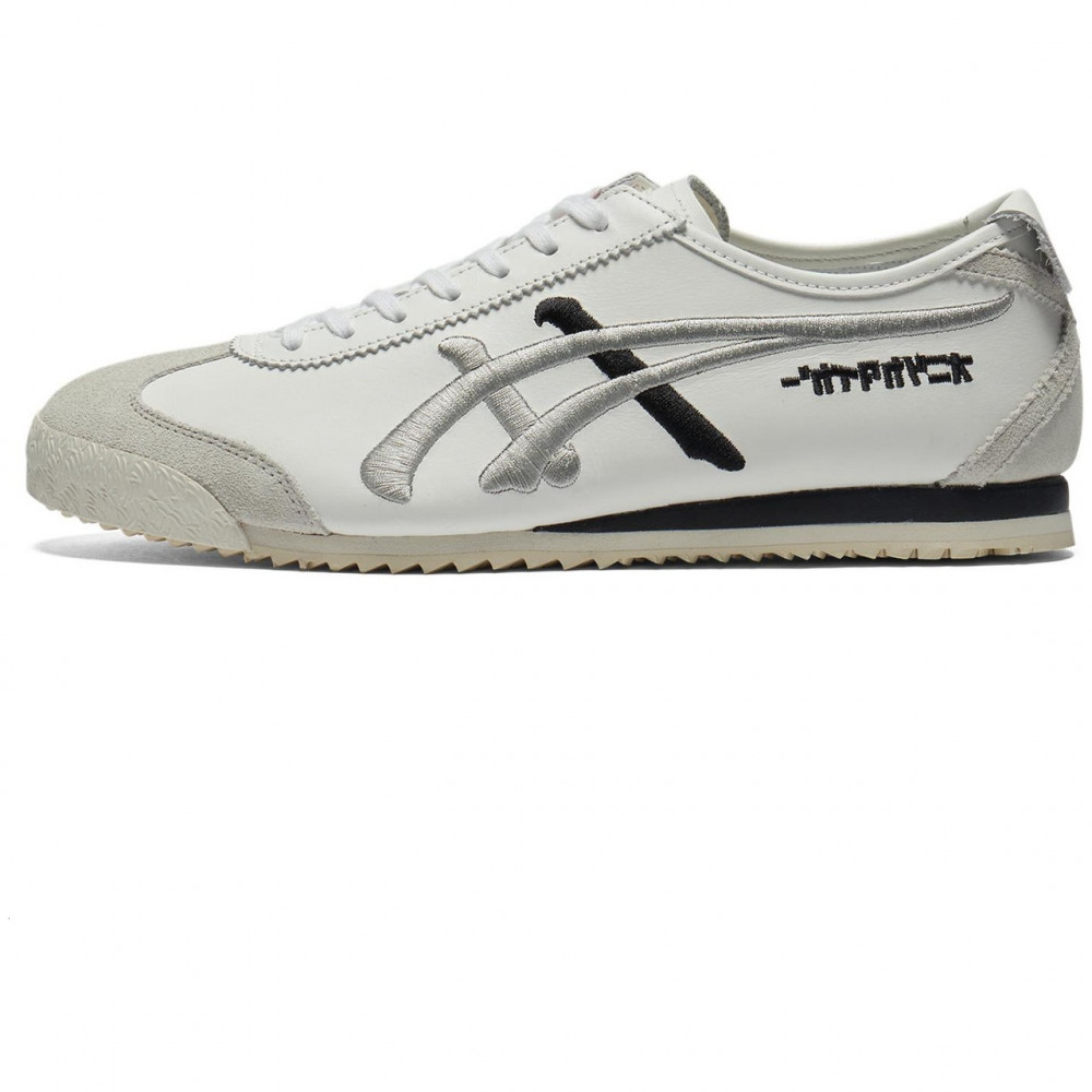 Mexico 66 Slip Resistant Abrasion Resistant Low Top Casual Shoes White Silver