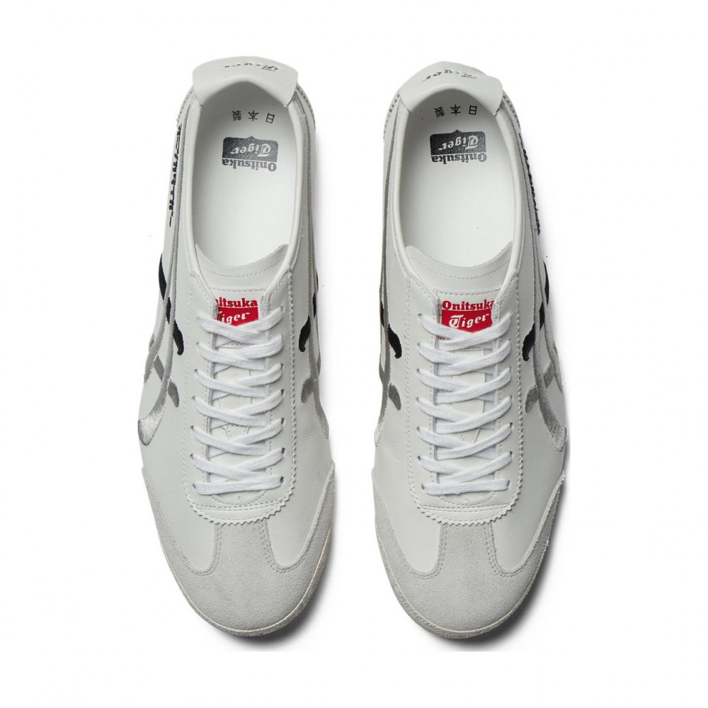 Mexico 66 Slip Resistant Abrasion Resistant Low Top Casual Shoes White Silver