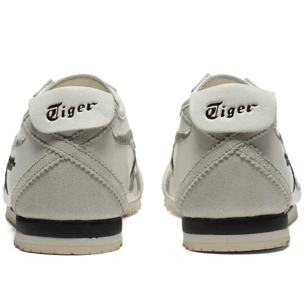 Mexico 66 Slip Resistant Abrasion Resistant Low Top Casual Shoes White Silver