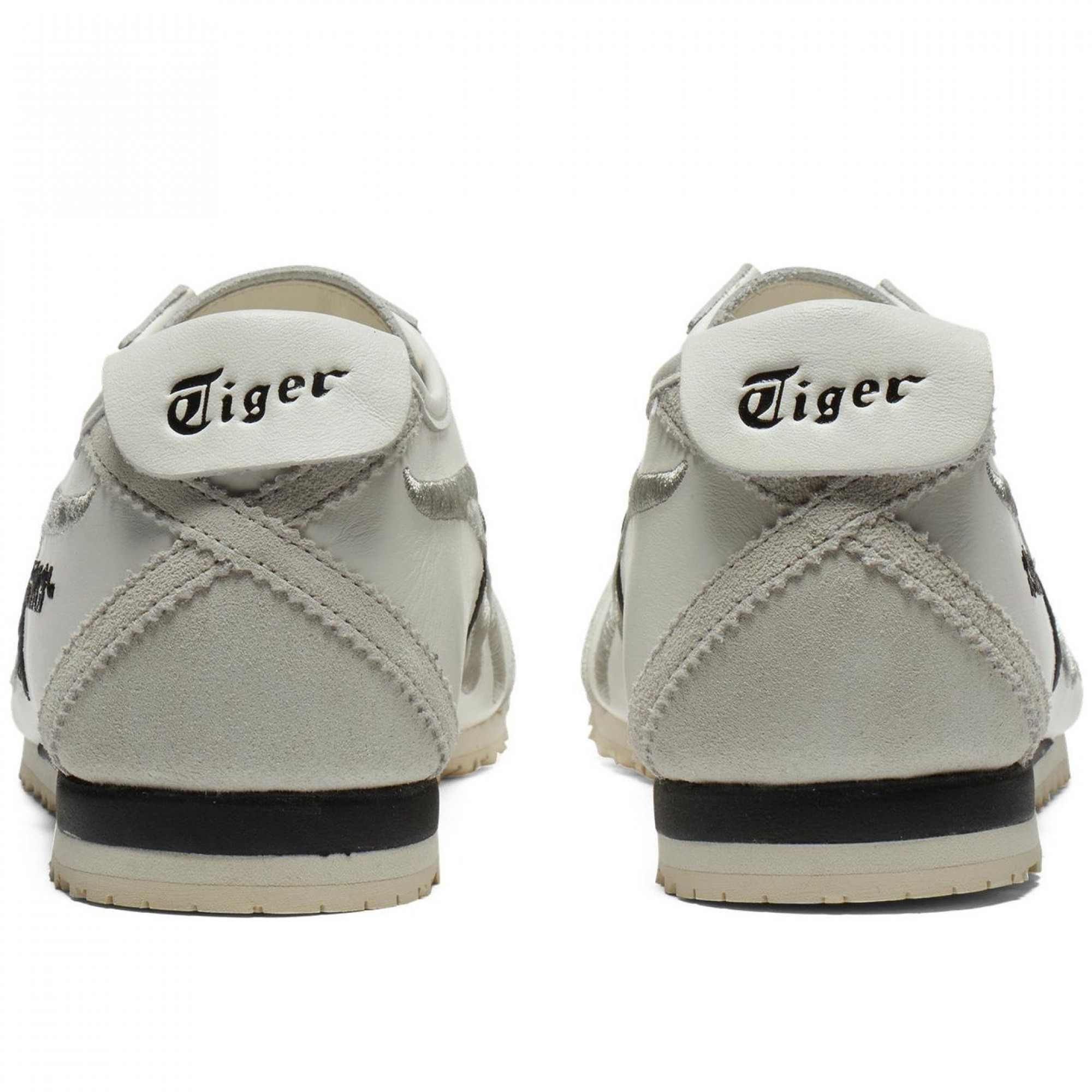 Mexico 66 Slip Resistant Abrasion Resistant Low Top Casual Shoes White Silver